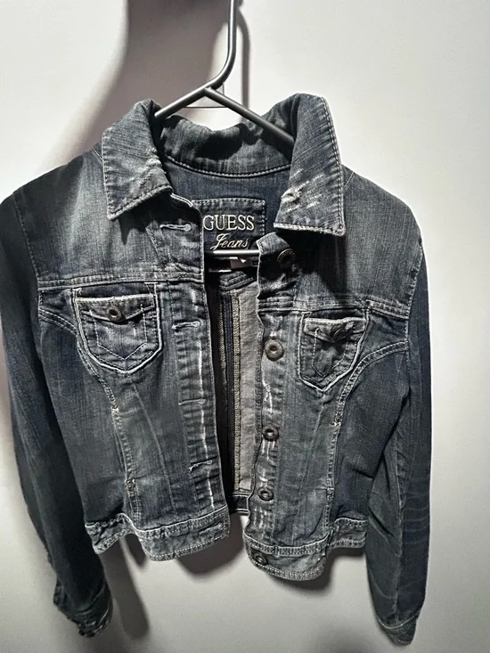 Guess Faded Blue Denim Jacket - Picture 1 of 2